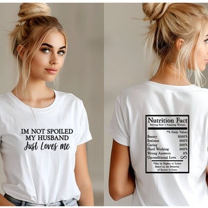 Não sou mimada, meu marido simplesmente me ama, Humor adulto PNG, Engraçado sarcástico, Download digital, Sarcástico, Atrevido, Design de camiseta, Engraçado adulto
