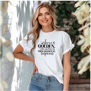 Silence Is Golden Unless You Have Kids, Adult Humor Png, Funny Sarcastic Svg, Digital Download, Snarky, Sassy, T-shirt Design, Funny Adult