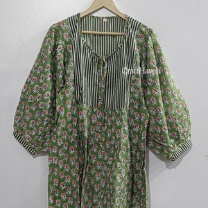 Block print dress, women dress, Cotton dress Summer dress women, floral dress women, boho dress, Beach dress, Vacation dress, Bohemian Dress