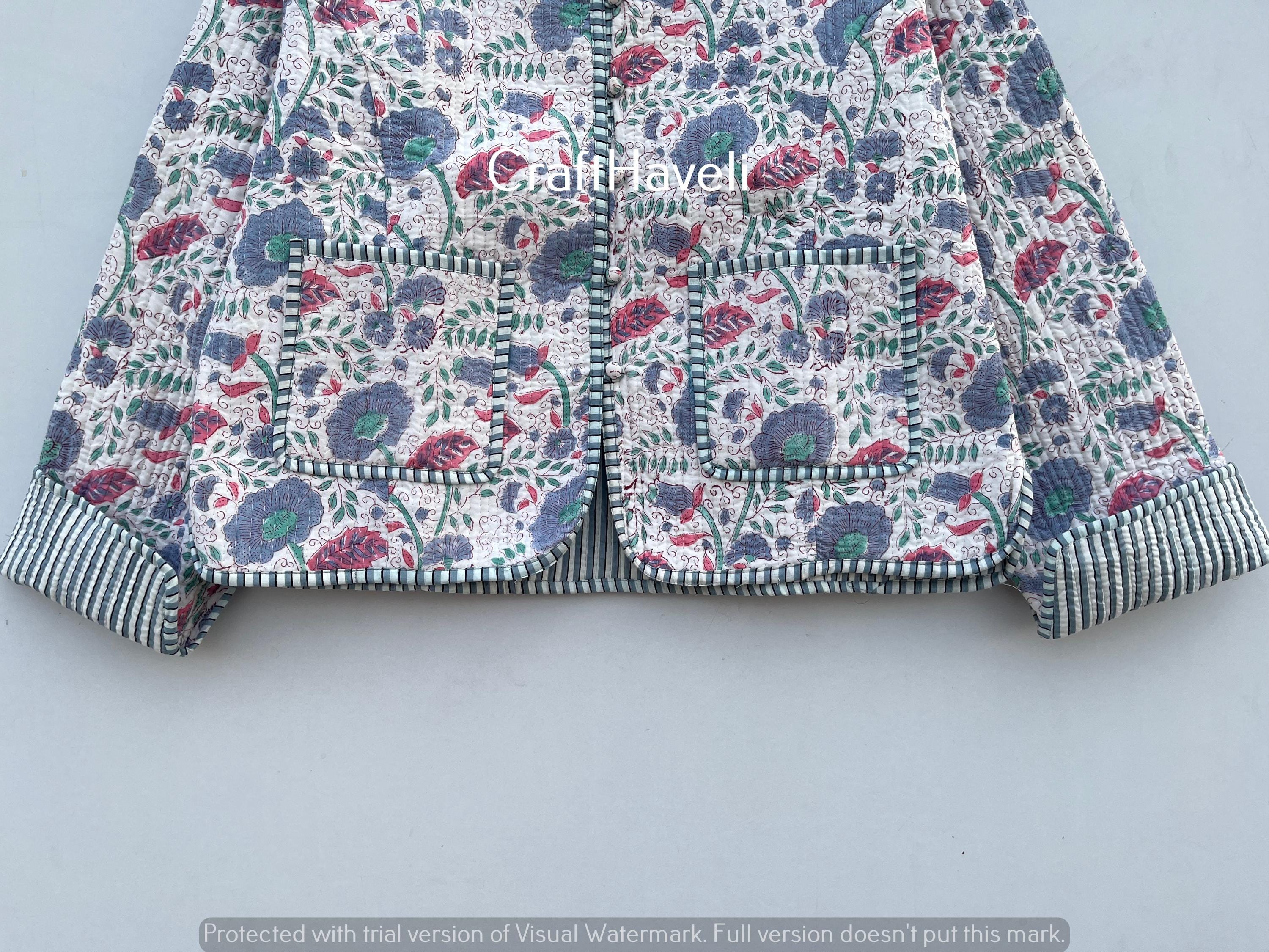 Loose-Fit Short Cotton Jacket With Printed Pattern main image 1
