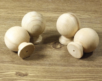 Beechwood Cabinet Knobs, Simple Wooden Kitchen Knobs, Unique Cabinet Hardware, Knobs For Dresser, Modern Drawer Knobs, Minimalist Knobs