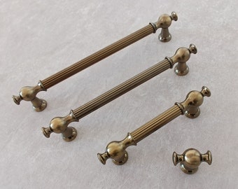 Modern Antique Smoked Cabinet Handle, Unique Smoked Wardrobe Handles, Cabinet Pulls, Drawer Pulls, Cabinet Hardware, Kitchen Handles