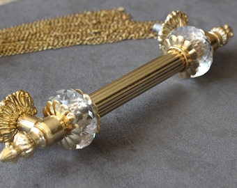 Antique And Modern Pull Set, Ottoman Style Cabinet Handle, Tufted Antique Drawer Pulls, Shiny Cabinet Knobs,Gold Antique Cabinet Door Handle