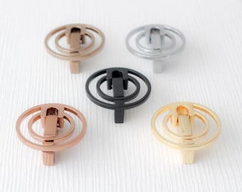 Ronde moderne kastgrepen in 5 kleuren, unieke kastknoppen en handgrepen, handgrepen voor dressoirs en kasten, kastgrepen, woondecoratie kast