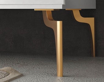 Unique Cabinet Legs, European Style Modern Gold Brass Furniture Leg, Bronze Metal Couch Leg, Premium Silver Cabinet Leg, Black Tv Unit Leg