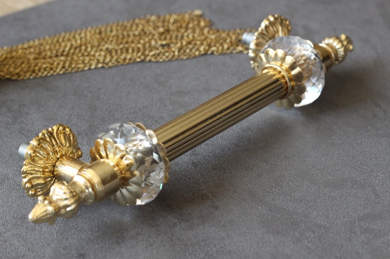 Ottoman Style Cabinet Handle, Tufted Antique Drawer Pulls, Shiny ...