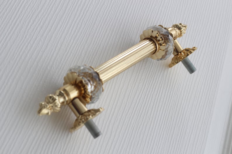 Ottoman Style Cabinet Handle, Tufted Antique Drawer Pulls, Shiny ...