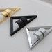 Gold Triangle Cabinet Pulls, Brushed Brass Drawer Pulls, Modern Dresser ...