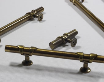 Vintage Door Handle, Unique Dresser Drawer Pulls, Modern And Antique Brass Pulls, Classic Cabinet Pulls, Vintage Pull Handles