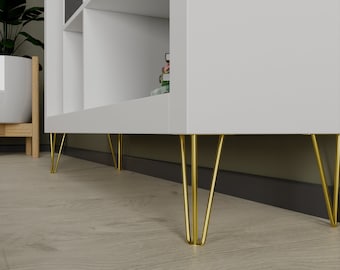 Patas de metal dorado para muebles, patas de metal para gabinetes, patas de TV estilo europeo, patas de sofá negras, patas para muebles, patas de tocador
