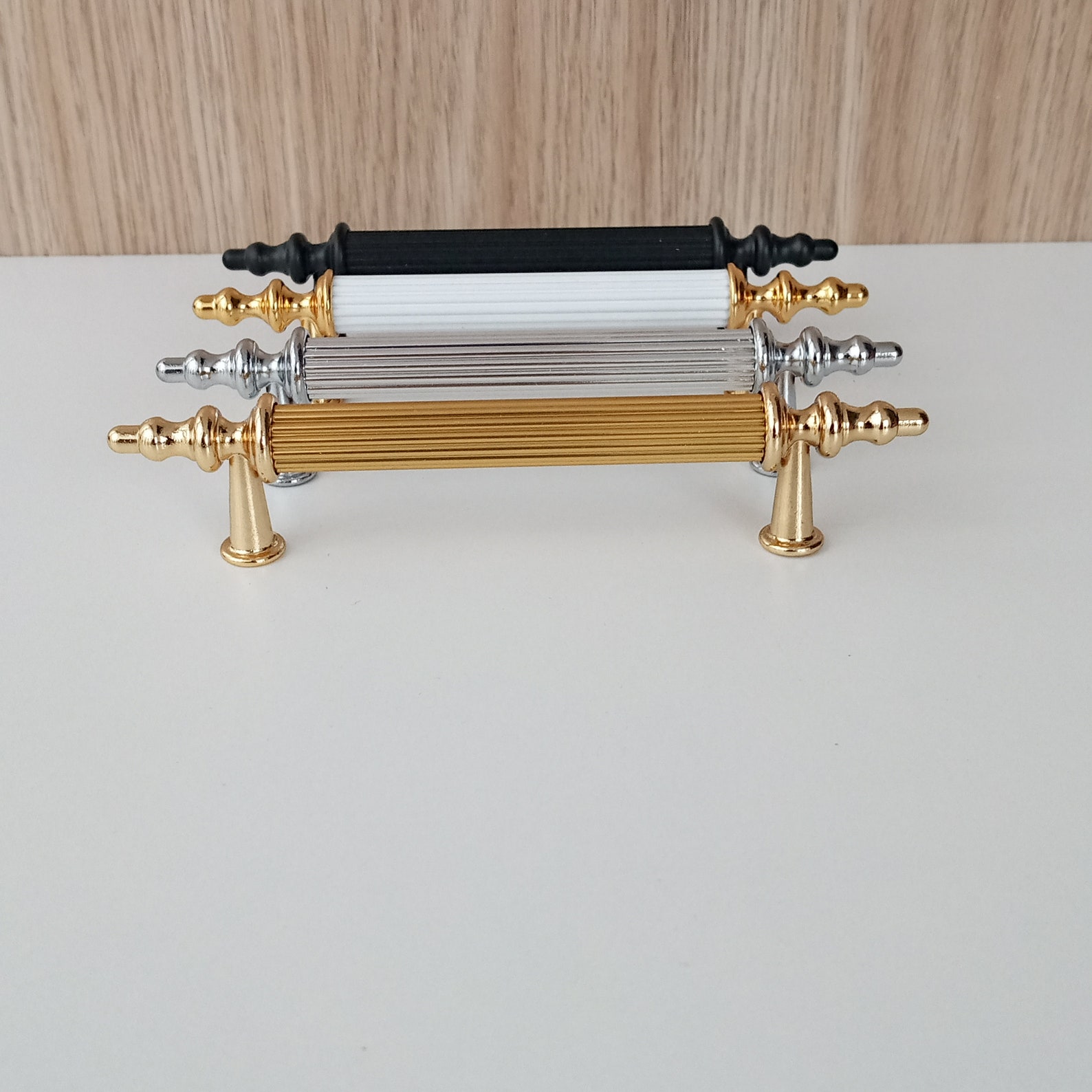 Classic, Modern Handles Brass Bronze Gray Pull Handles Drawers Doors ...