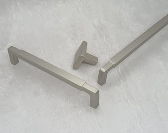 Luxurious Satin Finish Square Cabinet Pull – Add Modern Sophistication to Your Cabinets and Drawers