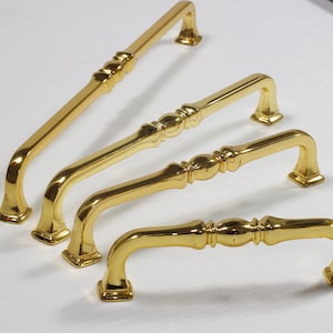 Tirador clásico para muebles, tiradores de latón antiguo únicos, tiradores de armario vintage, tiradores de bronce antiguo modernos, tiradores de barra de armario