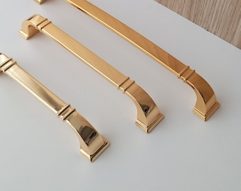 Metall Messing Gold Schrank Griff, antike Messing Schubladengriffe, Vintage Küchen Griff, Schrankbeschläge, Schubladengriffe, dekorative Griffe