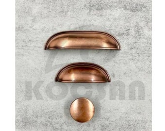 Vintage Cup Handles, Antique Cup Handles, Modern Nickel Cup Handle, Colorful Drawer Pull Handle, Unique Dresser Drawer Knob, Cup Bin Pull