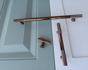 Modern Minimalist Brass Cabinet Pulls, Copper Kitchen Handles, Pull for Drawers, Solid Brass Knobs And Pulls, Unique Cupboard Handle