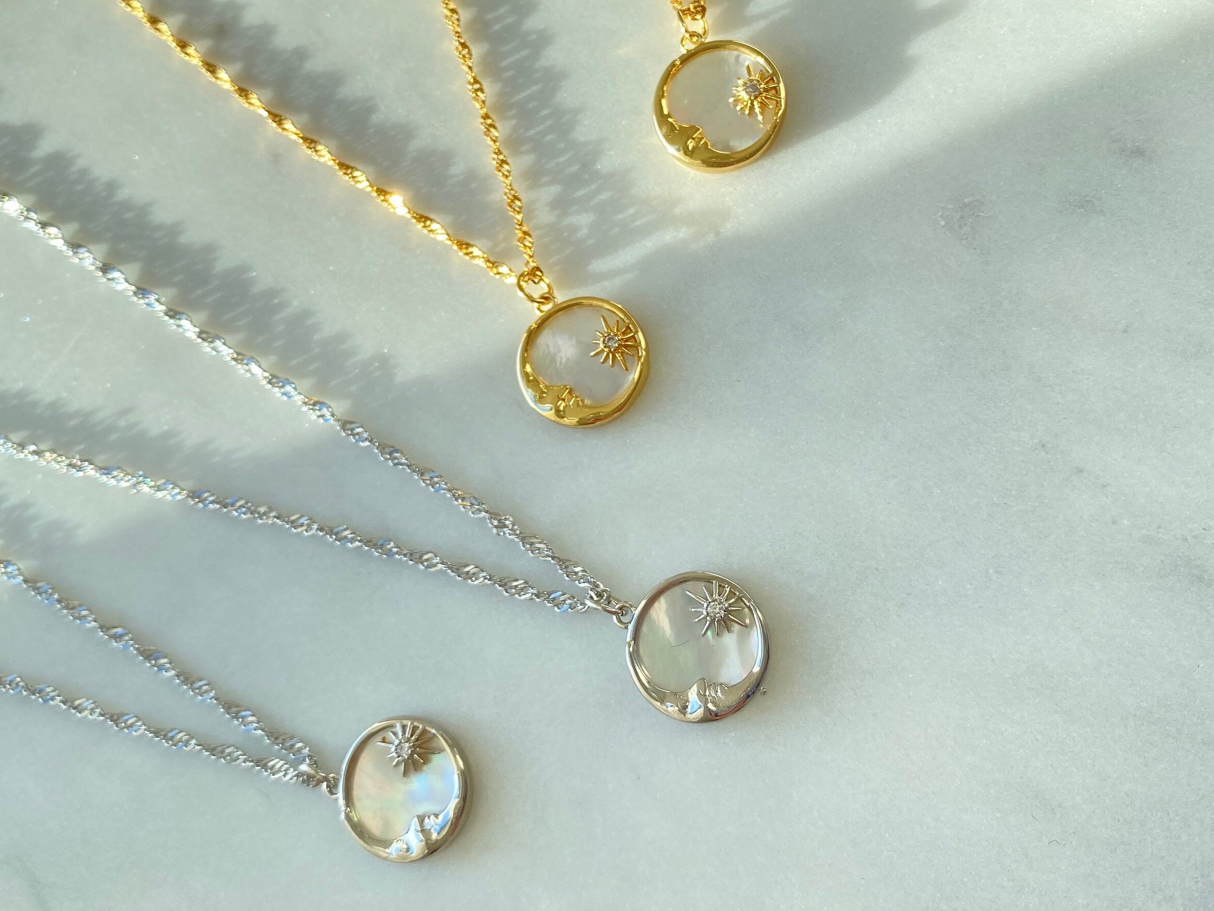 ★ROSEMONT★ Silver Necklace Selene RA24D13J SELENE Silver Necklace by Monad Design