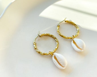 GOLDEN DAY hoop earrings