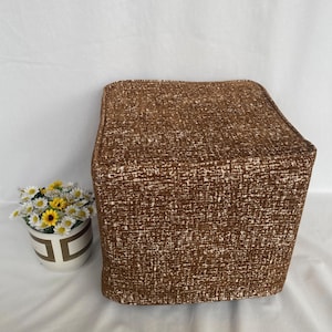 Footstool Cover, Footstool Slip Cover, Ottoman Cover, Ottoman Slip Cover, Footstool Replacement Cover,  Custom Size Covers, (Only Cover)