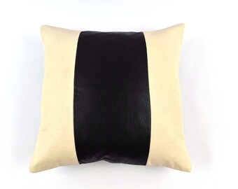 Leather Pillow, Genuine Leather, 16x16, Handmade Pillow, Sofa Pillow, Pillow Cover, Boho Pillow, Genuine Leather Pillow, Sofa Pillow, A3208