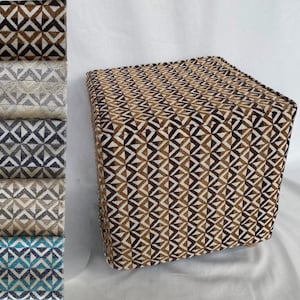 Footstool Slip Cover, Footstool Cover, Ottoman Cover, Ottoman Slipcover, Footstool Replacement, Pouf Slipcover, Pouf Cover, (Only Cover)