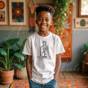 Bella Canvas 3001Y White Mockup | White 3001y Mockup | Kids Shirt Mockup | Boho Shirt Mockup | Cute Kids Mockup | Youth Shirt Smart Mockup