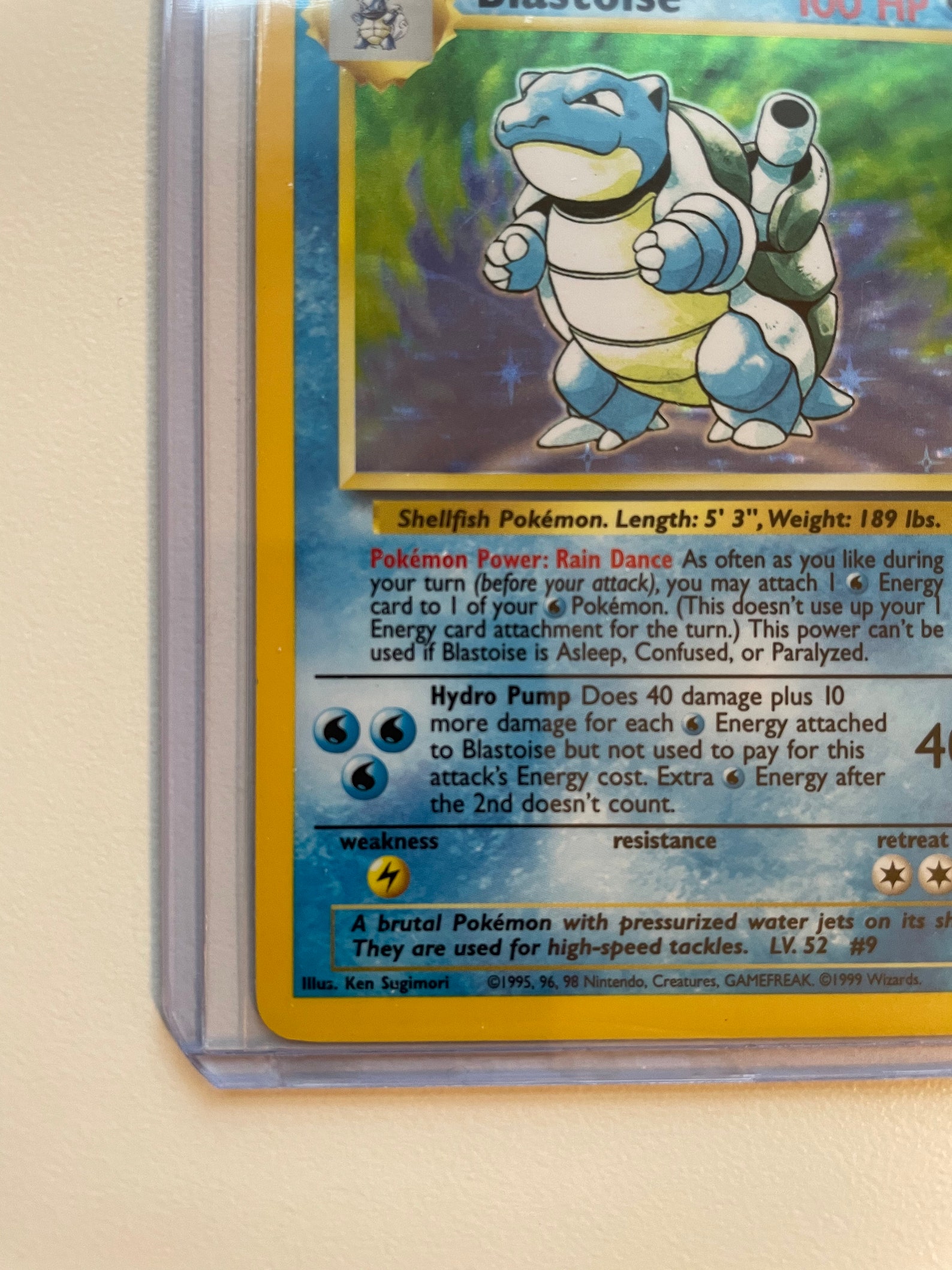 Blastoise Base Set Holographic Pokémon Trading Card Etsy