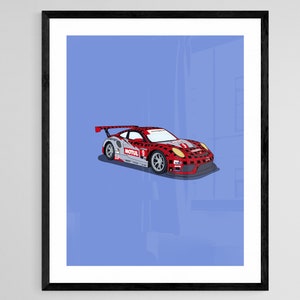 Art print - Daytona 2022 | Porsche print , birthday gift, car print, poster