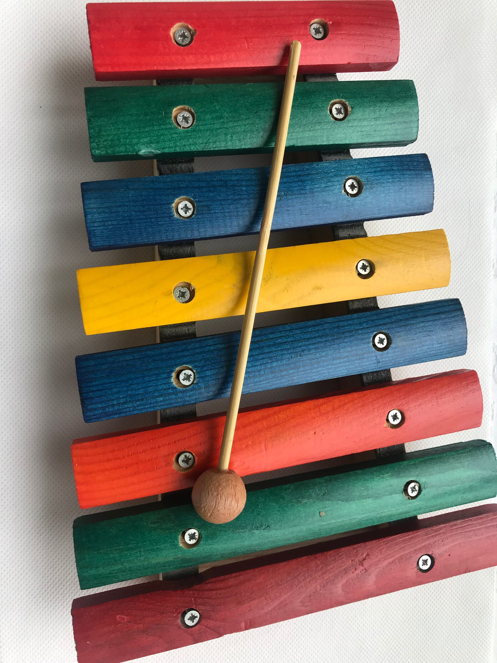 Rainbow Xylophone Instrumentwooden Xylophonetoy - Etsy