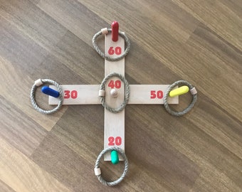 wooden ring throwing game, Wooden Ring Toss Game, Outdoor Games Set,lawn game, carnival game