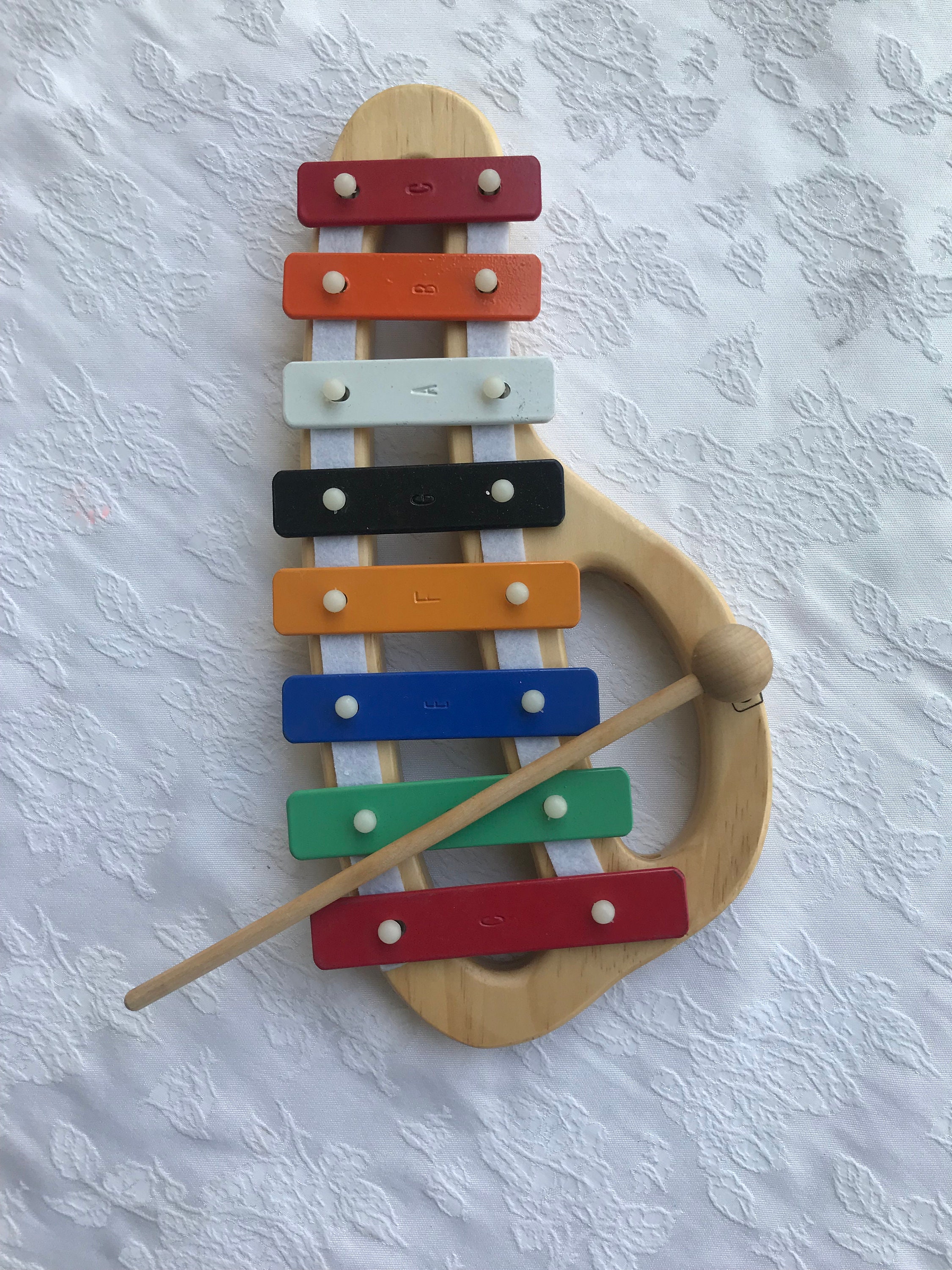 Xylophone Rainbow Instrument, Metallophone Children's Musical Instrument , Metal Key Xylophone
