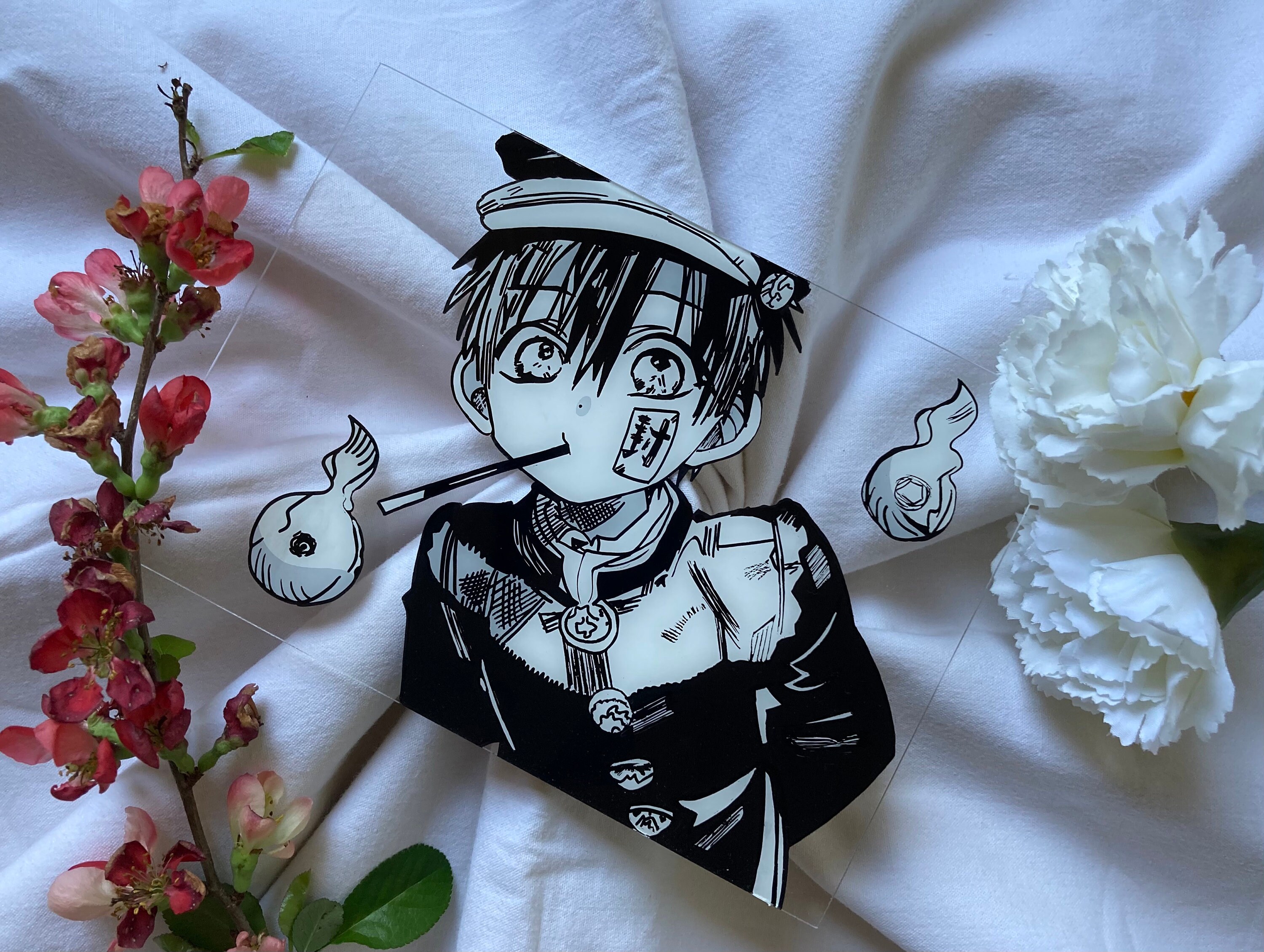 Anime glass painting on acrylic sheet anime plexiglasmalerei Etsy