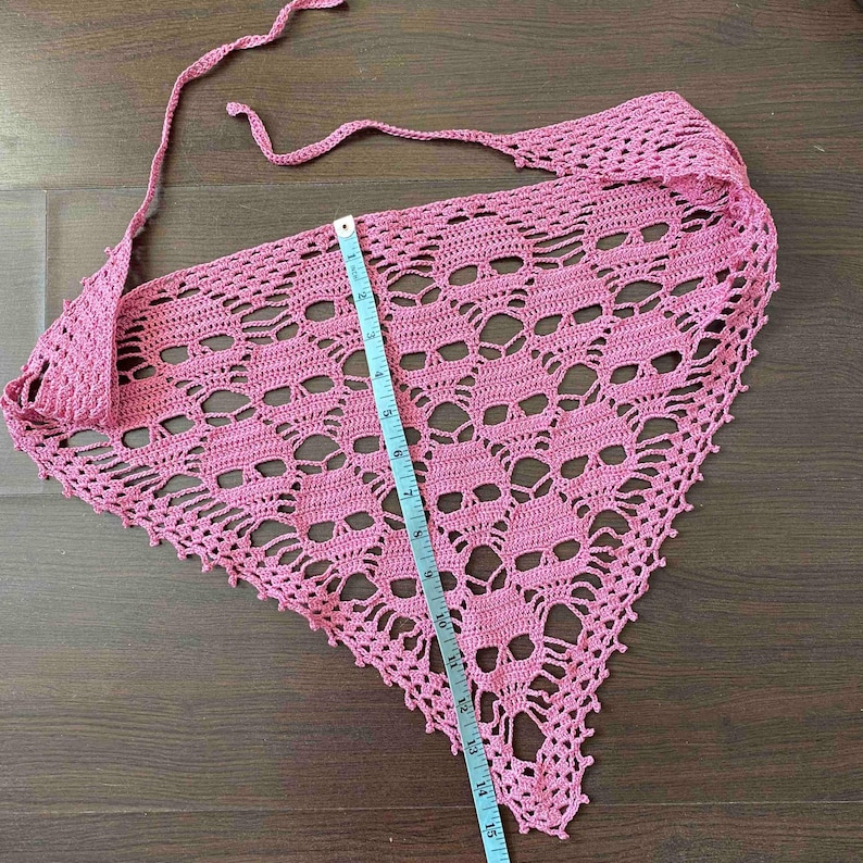 Patrón de crochet para Halloween, Patrón de chal de calavera a crochet, Patrón de chal a crochet, Patrón de chal de calavera a crochet, Chal alma perdida, Calavera a crochet imagen 12