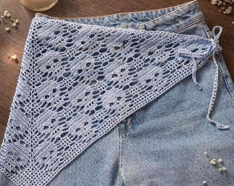 Triangle Wrap Skull Skirt Crochet Pattern : Lost Souls Goth Design (PDF Download)