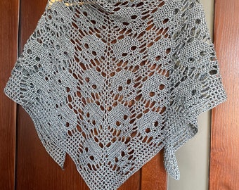 Skull Shawl Crochet Pattern: Lost Souls Goth Design (PDF Download)