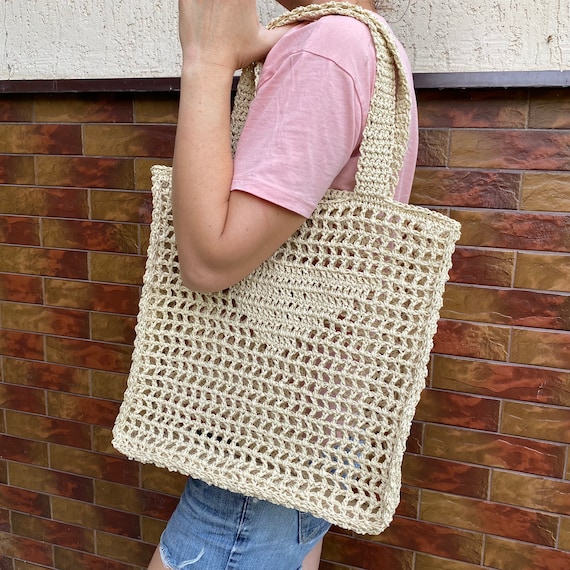 Bolso malla crochet hotsell