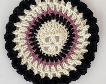 Skull Coaster Crochet Pattern: Gothic Doily (PDF Download)