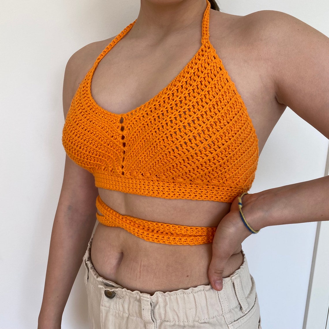 Crochet Crop Top Pattern Crochet Bralette Pattern PDF Etsy