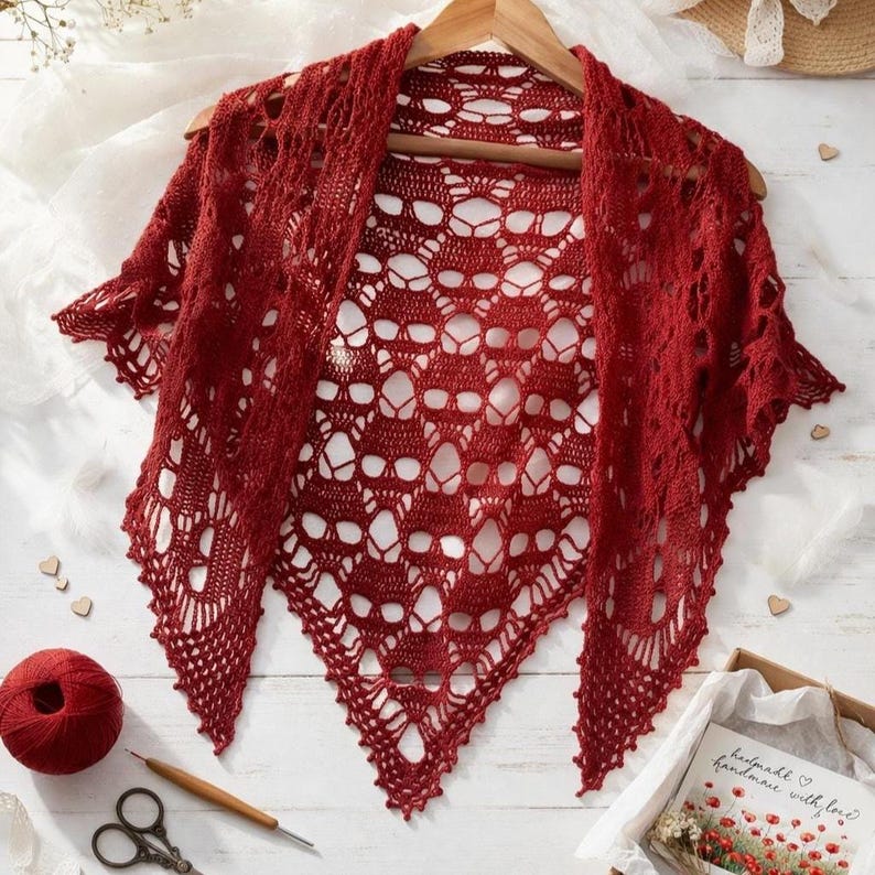 Gothic Skull Crochet Shawl Pattern PDF, Lace Skull Wrap, Alternative ...