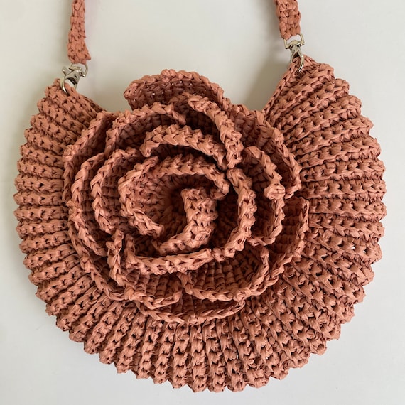 Raffia Bag Pattern, Crochet Bag Pattern, Handbag Pattern PDF