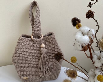 Crochet bag pattern, Crochet purse pattern, Bucket bag pattern, Crochet tote pattern, Small crossbody bag pattern