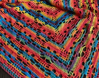 Skull Crochet Shawl Pattern: Lost Souls Goth Design (PDF Pattern)