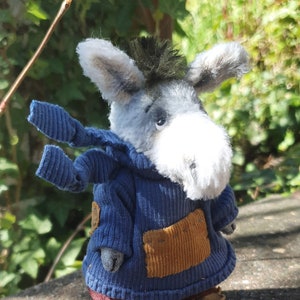 Artist teddy donkey, teddy toys,  OOAK.