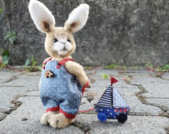 Artist teddy rabbit, teddy toys, OOAK