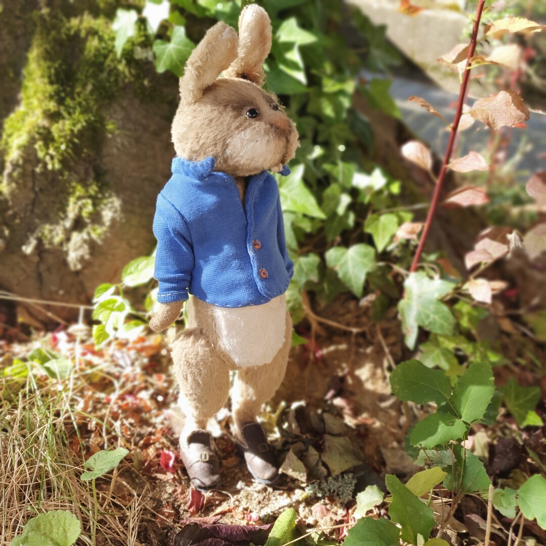 OOAK TEDDY RABBIT Peter Rabbit Bunny Teddybär Geschenk Vintage-stil Für ...