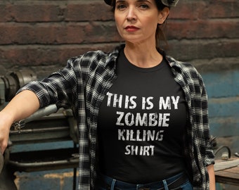 Zombie Killing Shirt, Zombie tshirt, funny zombie shirt, zombie hunter, zombie t-shirt, zombie clothing, zombie killer, zombie hunter gift