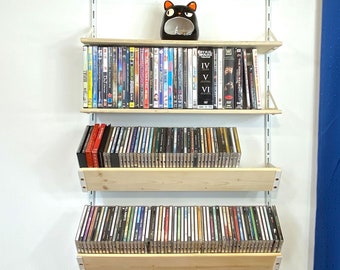 INCLINED wandplanken voor metalen rekken - opslag op maat van cd's, dvd's, kruiden, potten, dozen, conserven, enz.