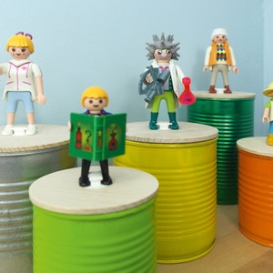 Boîte cadeau PLAYMOBIL rangement petits objets déco chambre enfant, salle de jeux, table anniversaire image 1