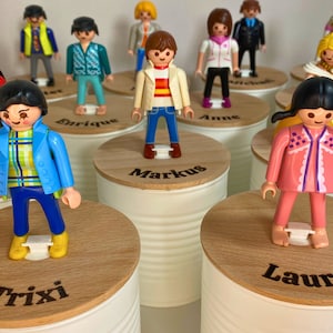 PLAYMOBIL deco box personalised on 1 or 2 sides | An original, useful & personal gift for any occasion