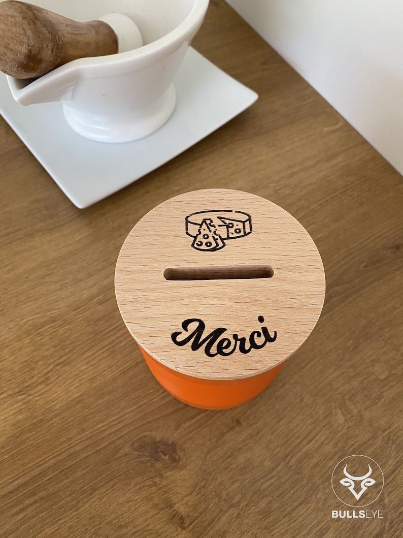 Boîte à pourboires personnalisée ou Pot pour collecter des dons